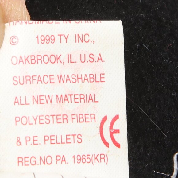 Vintage LUKE 1999 TY Beanie Baby Dog Puppy Black Collectable Stuffy - Picture 7 of 8